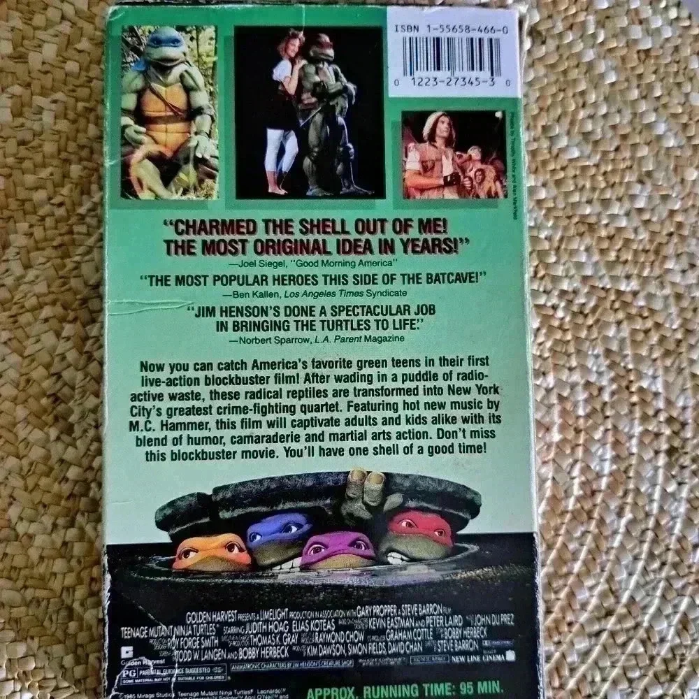 TEENAGE MUTANT NINJA TURTLES 1990 VHS THE MOVIE